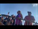 Video shows moments after shots heard at Trump rally