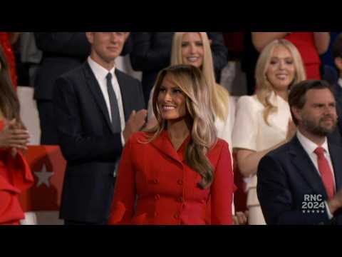 Melania Trump appears on last day of convention