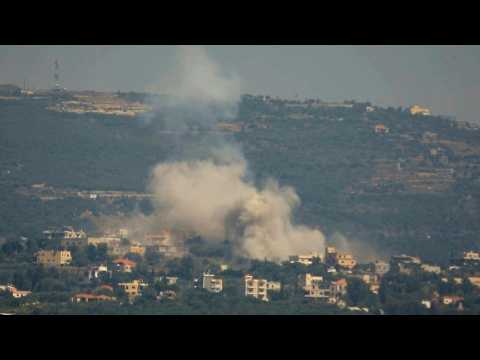 Smoke billows after Israeli strike on south Lebanon