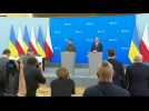 Zelensky, Tusk sign security deal, hold minute's silence for Russian strike victims