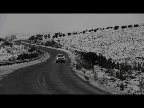 Snow falls over Western Cape in South Africa
