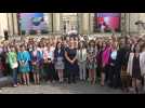 Legislative elections: Insoumis MPs pose in front of the National Assembly