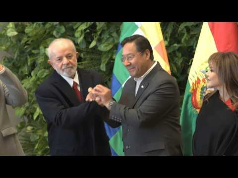 Bolivia president Arce welcomes Brazil counterpart Lula in Santa Cruz
