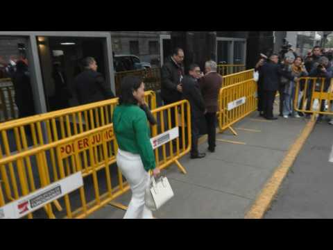 Former Peru presidential candidate Keiko Fujimori attends hearing in corruption trial