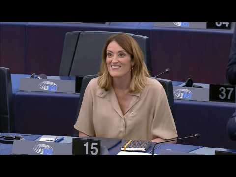 Malta's Metsola re-elected as EU parliament chief