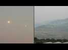 Israel's Iron Dome system intercepts Hezbollah rockets on Lebanon border