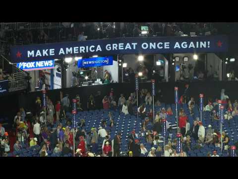 Delegates arrive on day two of the Republican National Convention