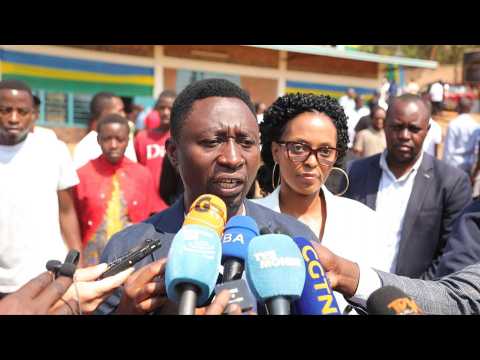 Rwandan opposition presidential candidate Habineza hopes for '55%' of votes