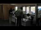 Rwandan incumbent presidential candidate Paul Kagame votes