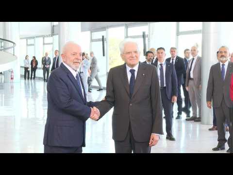 Brazil president Lula welcomes Italian counterpart Sergio Mattarella