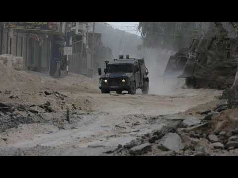 Israeli military operates in Nur Shams camp in the occupied West Bank