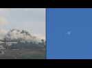 Smoke billows after Israeli strike on south Lebanon