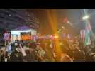 Pro-Palestinian protest outside Israeli PM Netanyahu's hotel in Washington