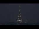 Eiffel Tower sparkles during Olympic opening ceremony