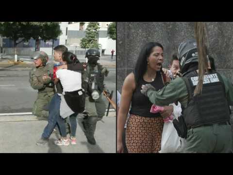 Protests erupt in Caracas against Maduro's disputed election win
