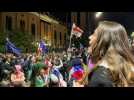 Thousands of Georgians join night-time protest despite warnings