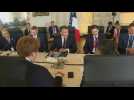President Macron hosts green industry roundtable at "Choose France" summit