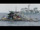 Chinese vessels shadow Philippine civilian convoy sailing towards disputed reef