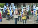 Pro-Israel demonstration takes place outside UN's top court