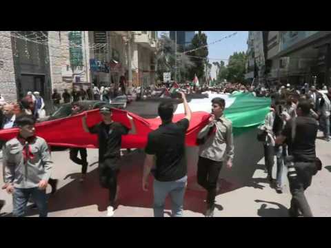 Palestinians in Ramallah rally to mark 76th 'Nakba' anniversary