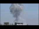 Smoke billows after Israeli strikes on Gaza City, Jabalia camp