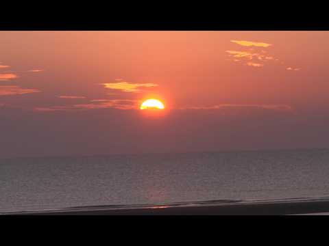 Sunrise over Omaha Beach on D-Day 80th anniversary