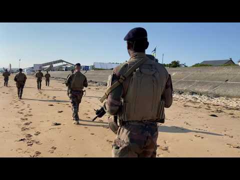 Maximum security at Omaha Beach for 80th anniversary of D-Day
