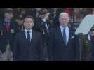 D-Day: Biden and Macron arrive at American ceremony in Colleville-sur-Mer