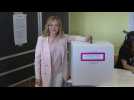 Italy's Prime Minister Giorgia Meloni votes in EU elections in Rome