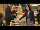 European elections: Manon Aubry, head of the France Unbowed list, votes in Paris