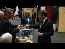 European elections: French President Macron votes in Le Touquet