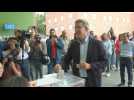 Spain's Popular Party leader Alberto Nunez Feijoo votes in EU elections