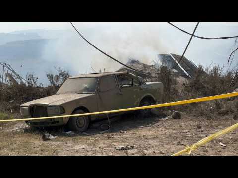 Aftermath following deadly Israeli strike on south Lebanon
