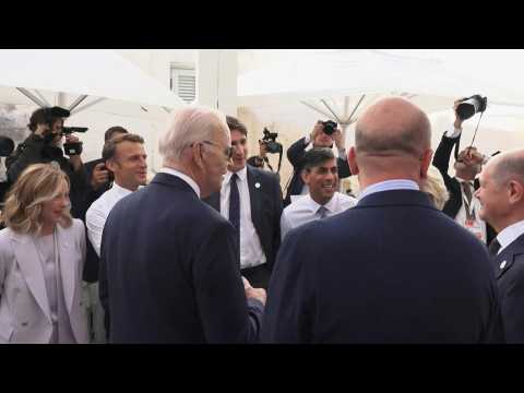 G7 leaders sing happy birthday to German Chancellor Olaf Scholz
