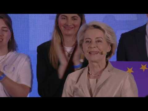 'We have won the European elections', says von der Leyen in Brussels