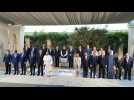 G7 leaders and guests pose for group photo during Italy summit
