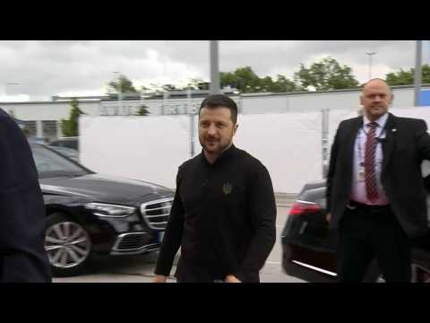 Zelensky arrives at Ukraine reconstruction conference in Berlin