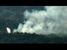 Helicopters battle flames in the western part of Cyprus