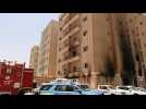 Aftermath of deadly Kuwait building fire