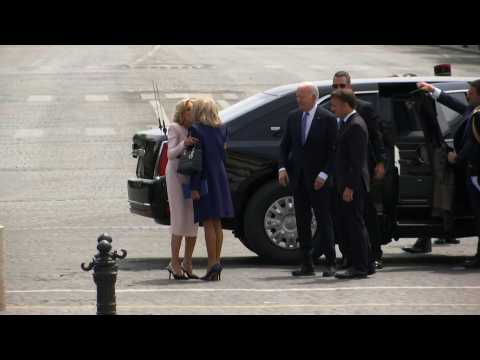 Macron welcomes Biden to the Arc de Triomphe at start of state visit