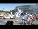 Scene outside hospital after Israel says rescued 4 hostages alive