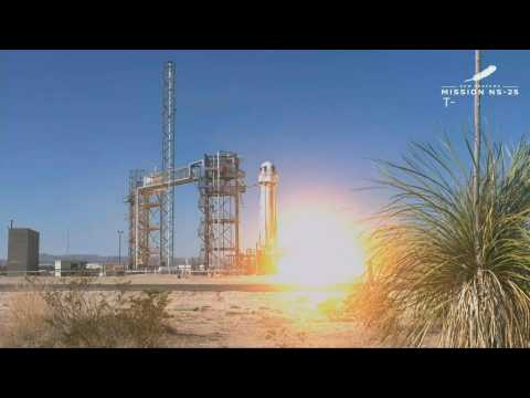 Blue Origin launches thrill seekers to space after two year hiatus