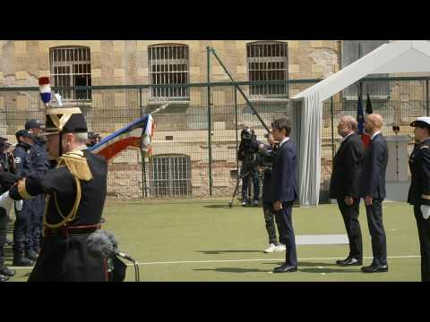 France pays tribute to two prison officers killed in van attack