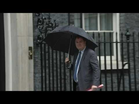 UK government ministers arrive at 10 Downing Street