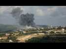 Smoke billows after Israeli strike on southern Lebanon