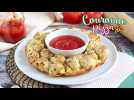 Couronne pizza garnie de mozzarella