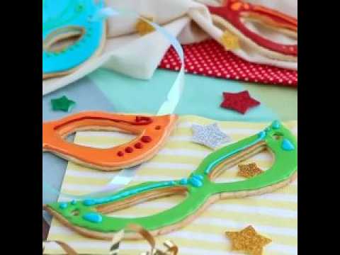 Sablés masques de carnaval