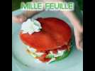 Mille feuille de saumon à la pomme verte