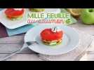 Mille feuille de saumon à la pomme verte