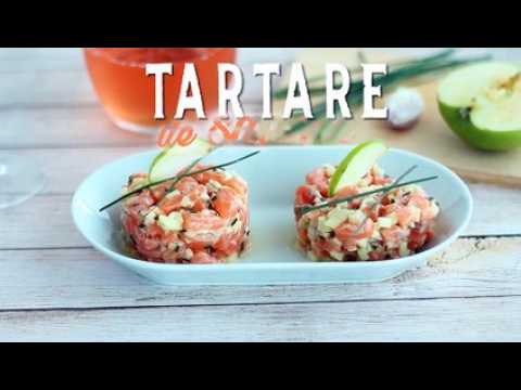 Tartare bien frais au saumon et pomme verte